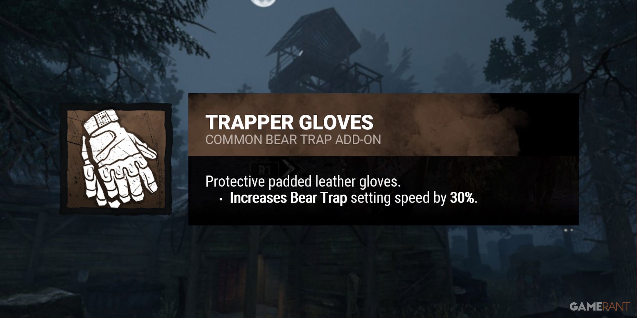 dead by daylight the trapper trapper gloves addon