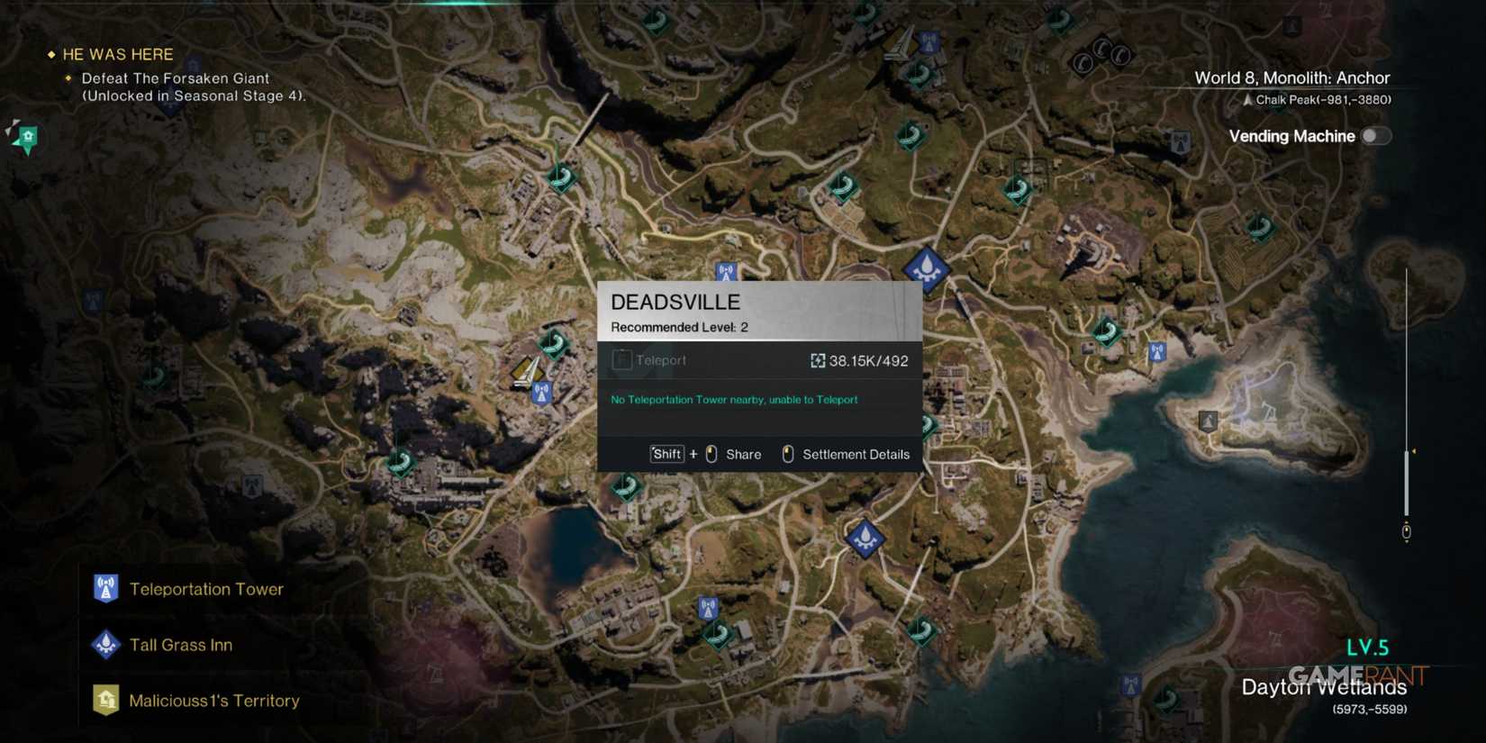 Deadsville Is A Good Part Of The Map To Unlock In Once Human