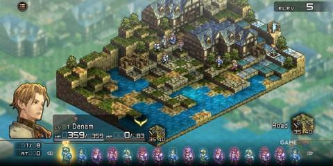 Denam moving on Battlefield in Tactics Ogre Reborn