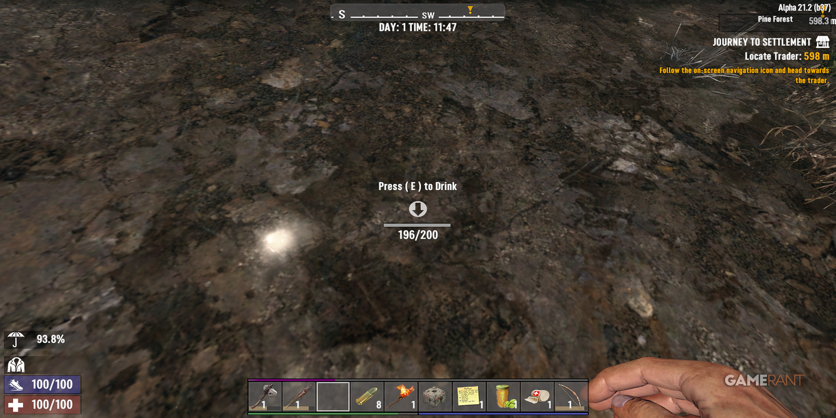 Drinking From A Lake