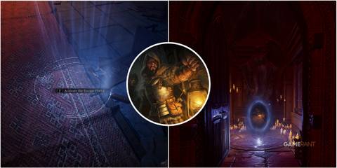 Feature image for Dungeonborne showcasing the escape room and portal.