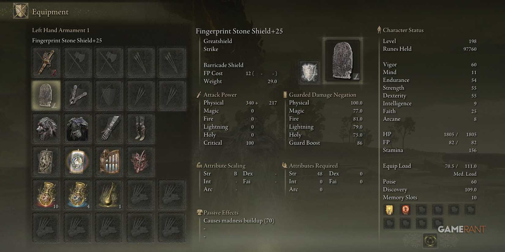 Elden Ring - Promised Consort Radahn - Fingerprint Stone Shield