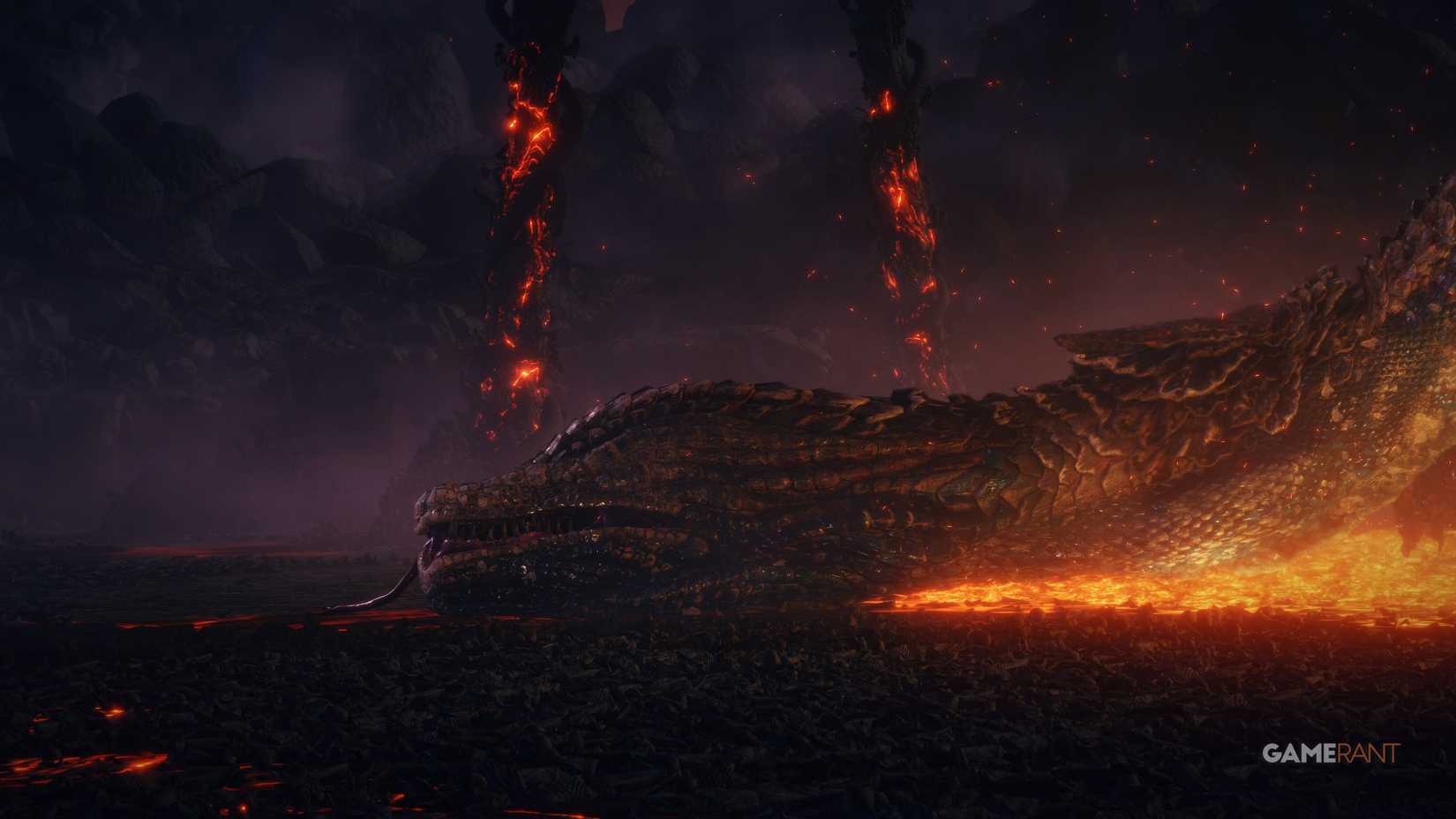 Elden Ring Rykard giant snake dead dying