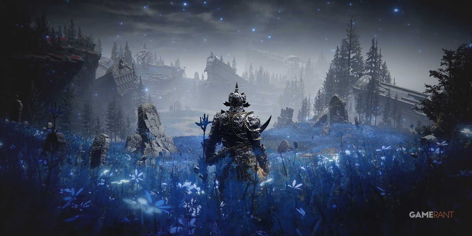 Elden Ring Shadow of the Erdtree Cerulean Coast screenshot blue landscape high grass