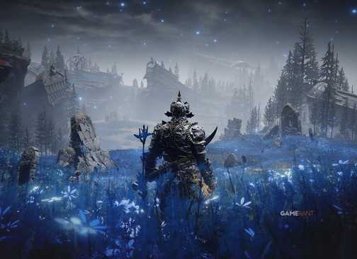 Elden Ring Shadow of the Erdtree Cerulean Coast screenshot blue landscape high grass