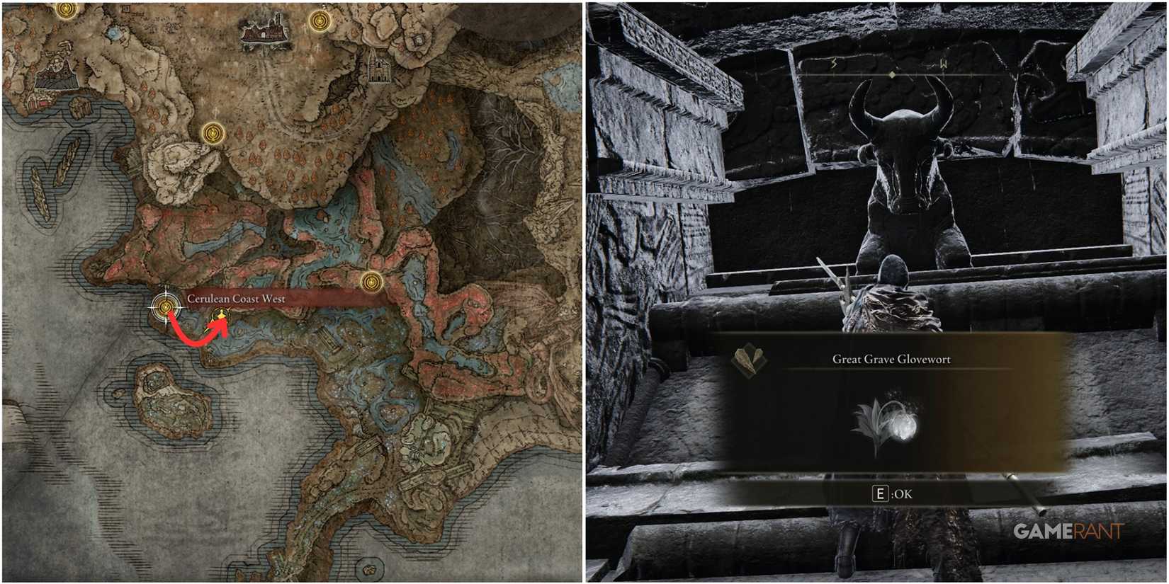 Elden Ring - Shadow of the Erdtree - Great Grave Glovewort - Location - 1