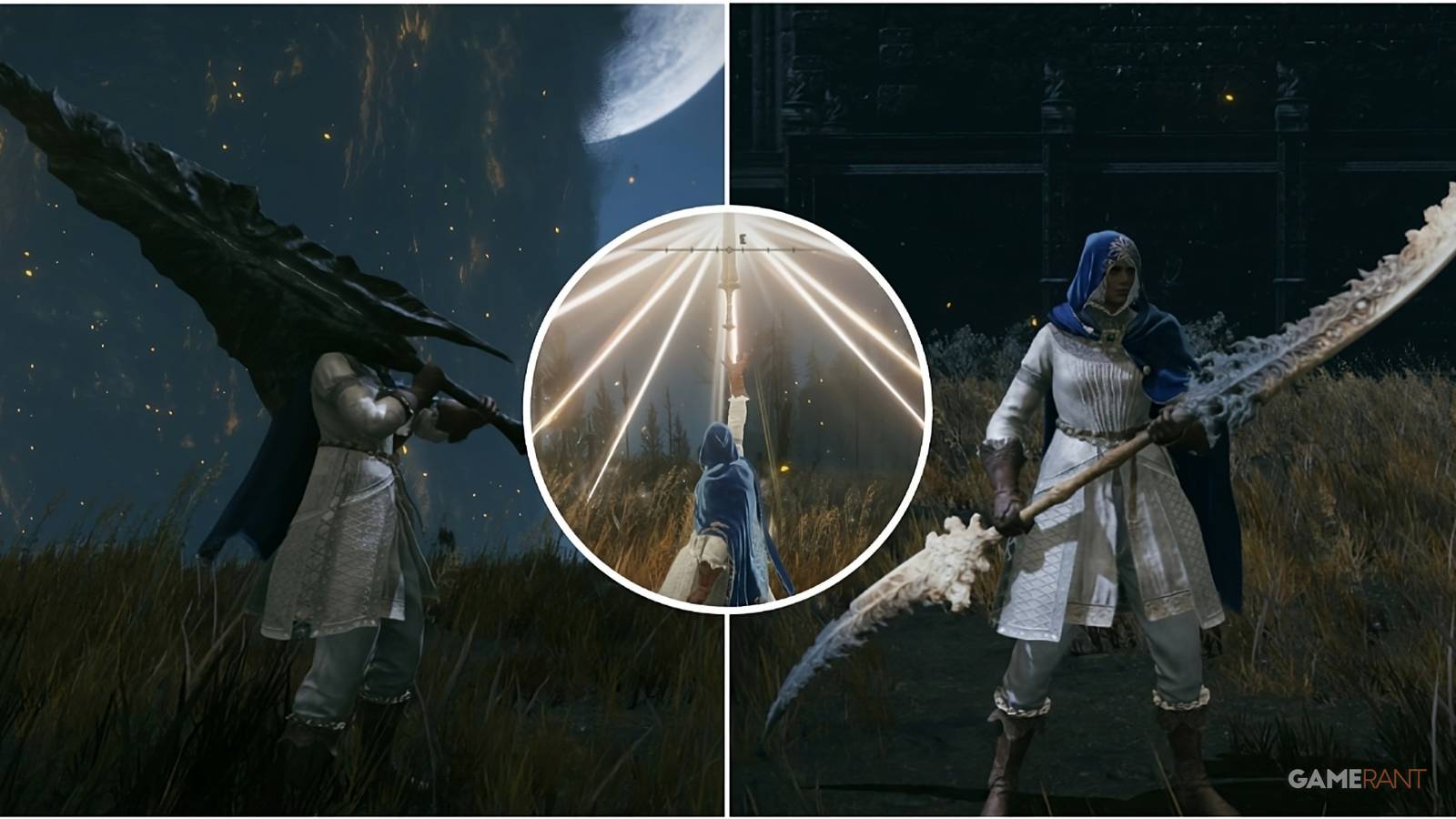 Featured image for Elden Ring Shadow of the Erdtree showcasing legendary weapons.