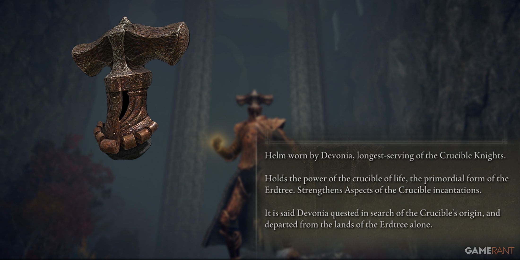 featured image, where to find the crucible hammer helm in elden ring shadow of the erdtree