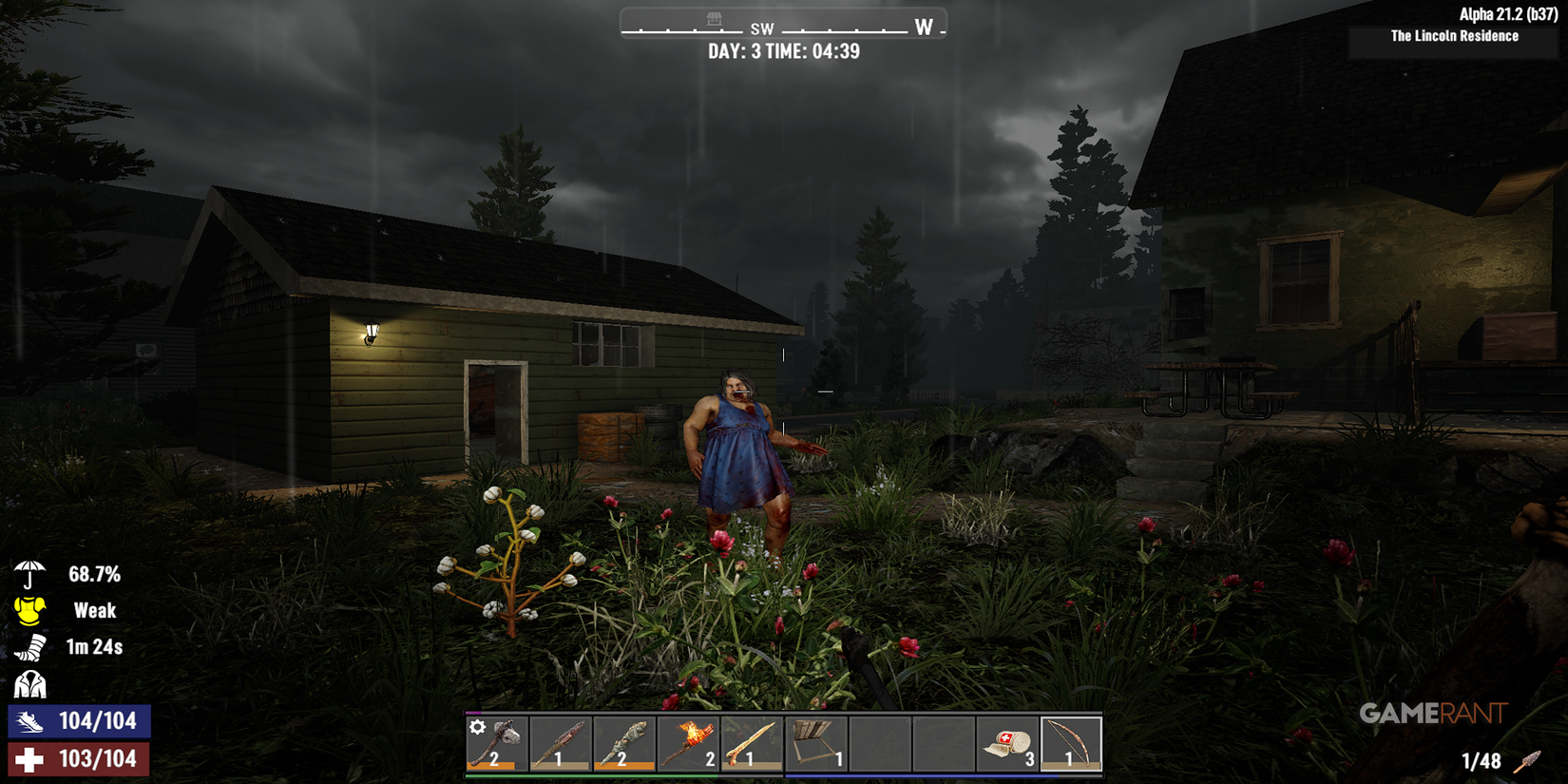 Firing Arrows At A Big Zombie