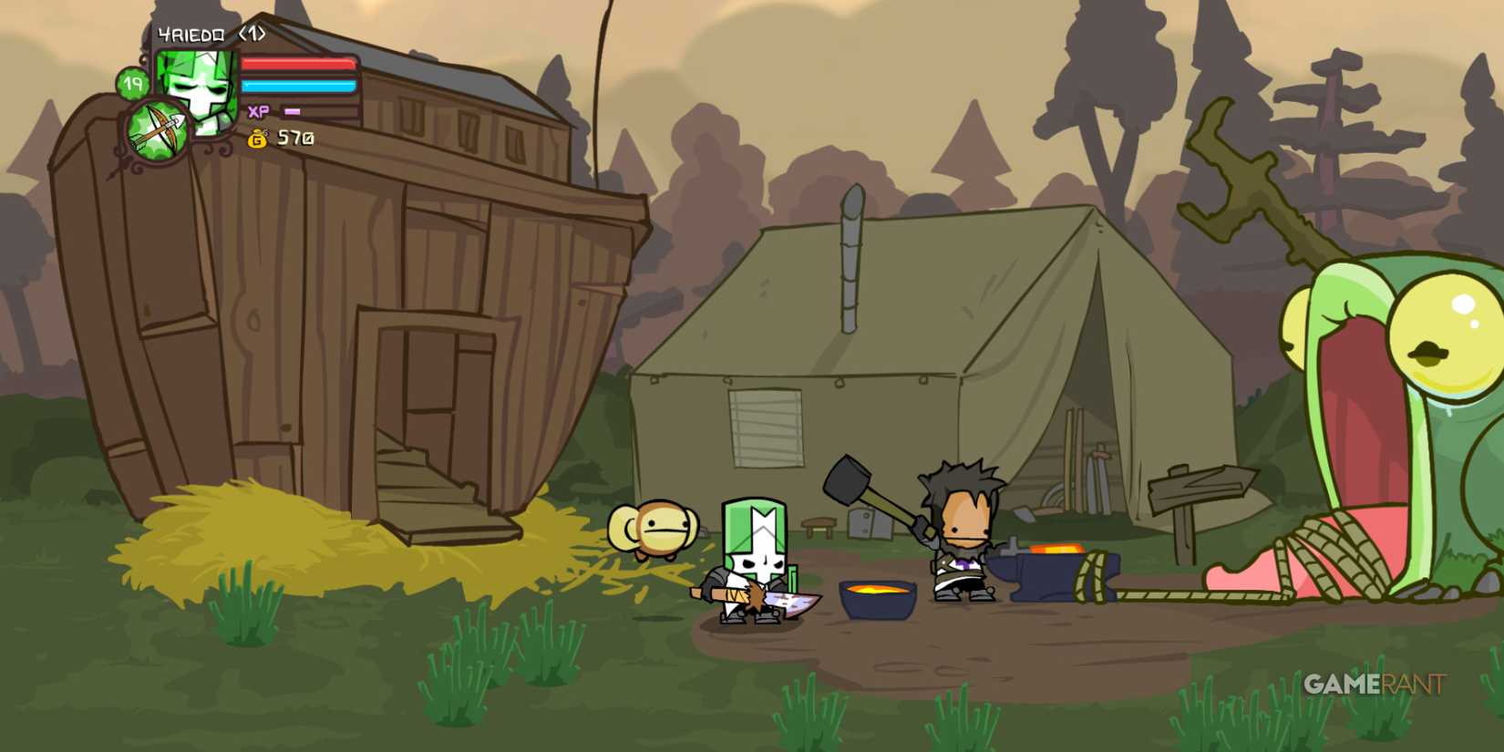Fishing Spear in Castle Crashers