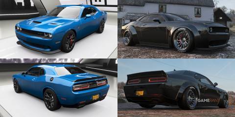 Forza Horizon 4 Dodge Challenger SRT Hellcat 2015 LB Works Widebody Kit Comparison