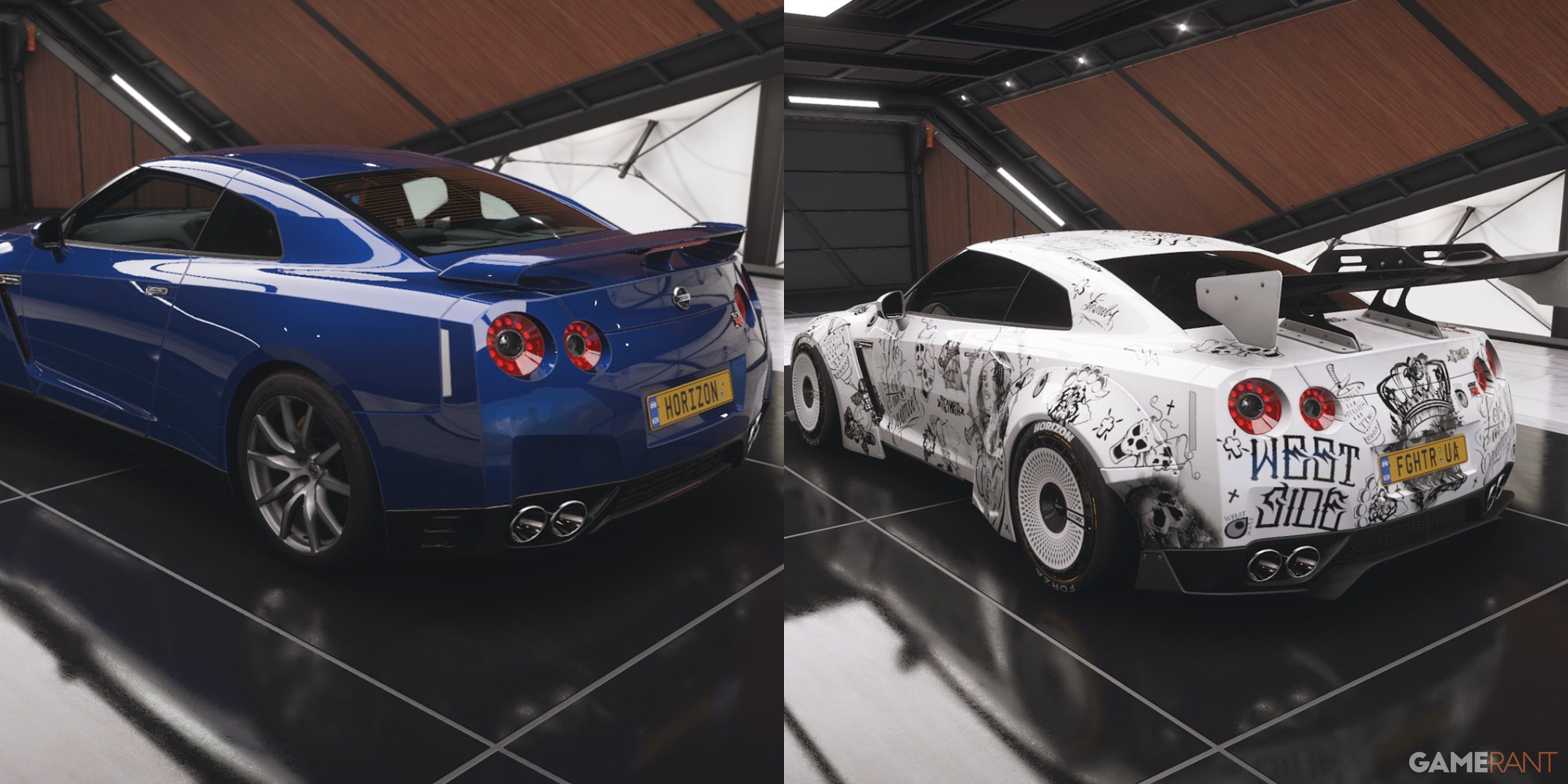 Forza Horizon 5 Nissan GT-R Black Edition R35 Widebody Comparison