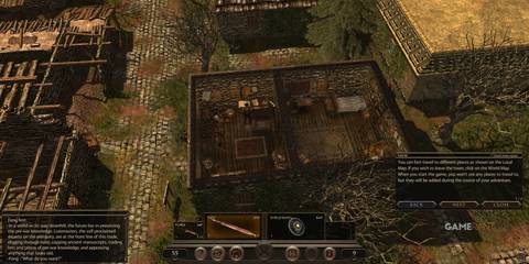 House in The Age of Decadence, showcasing the isometric artstyle of game