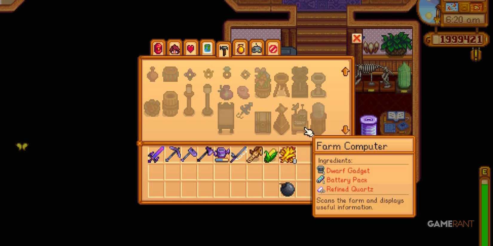 stardew valley farm computer crafting recipe