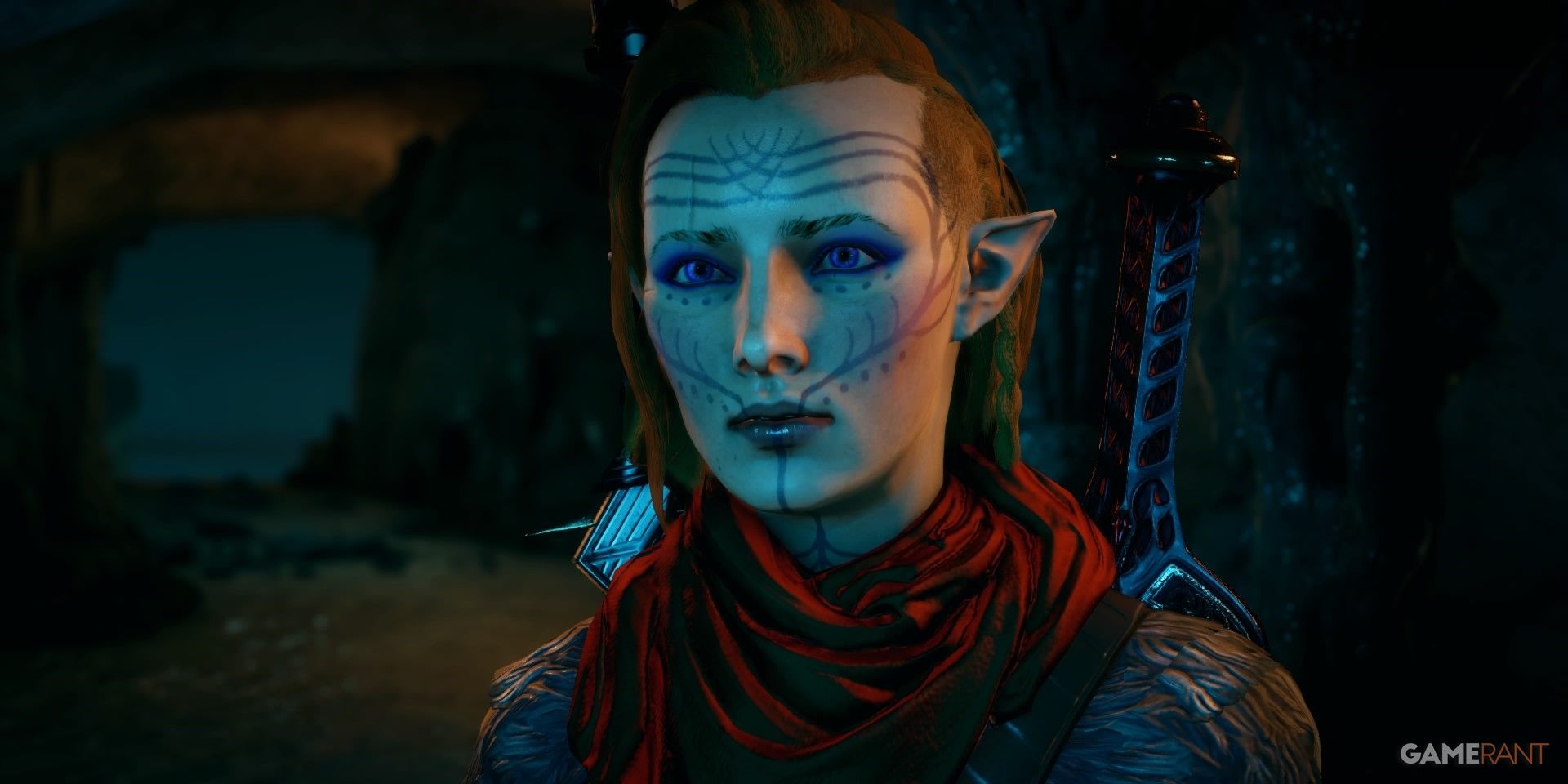 Inquisitor Lavellan investigates in the Deep Roads in the Descent DLC of Dragon Age Inquisition