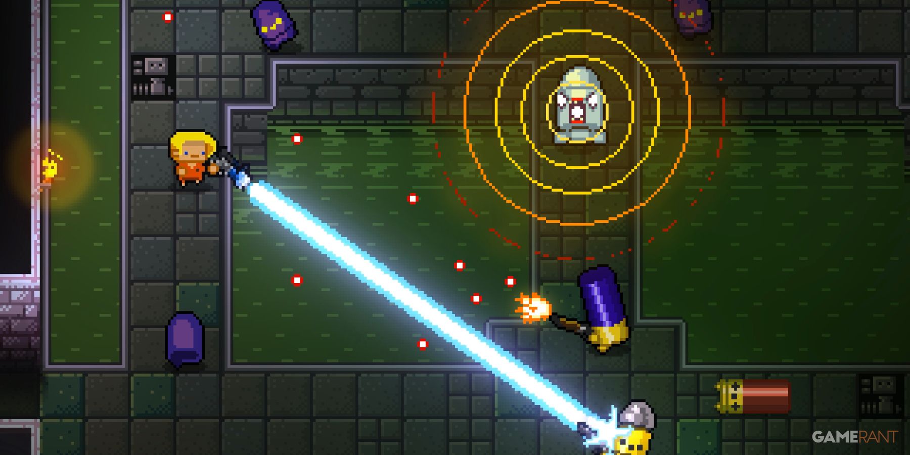 Intense action in Enter The Gungeon