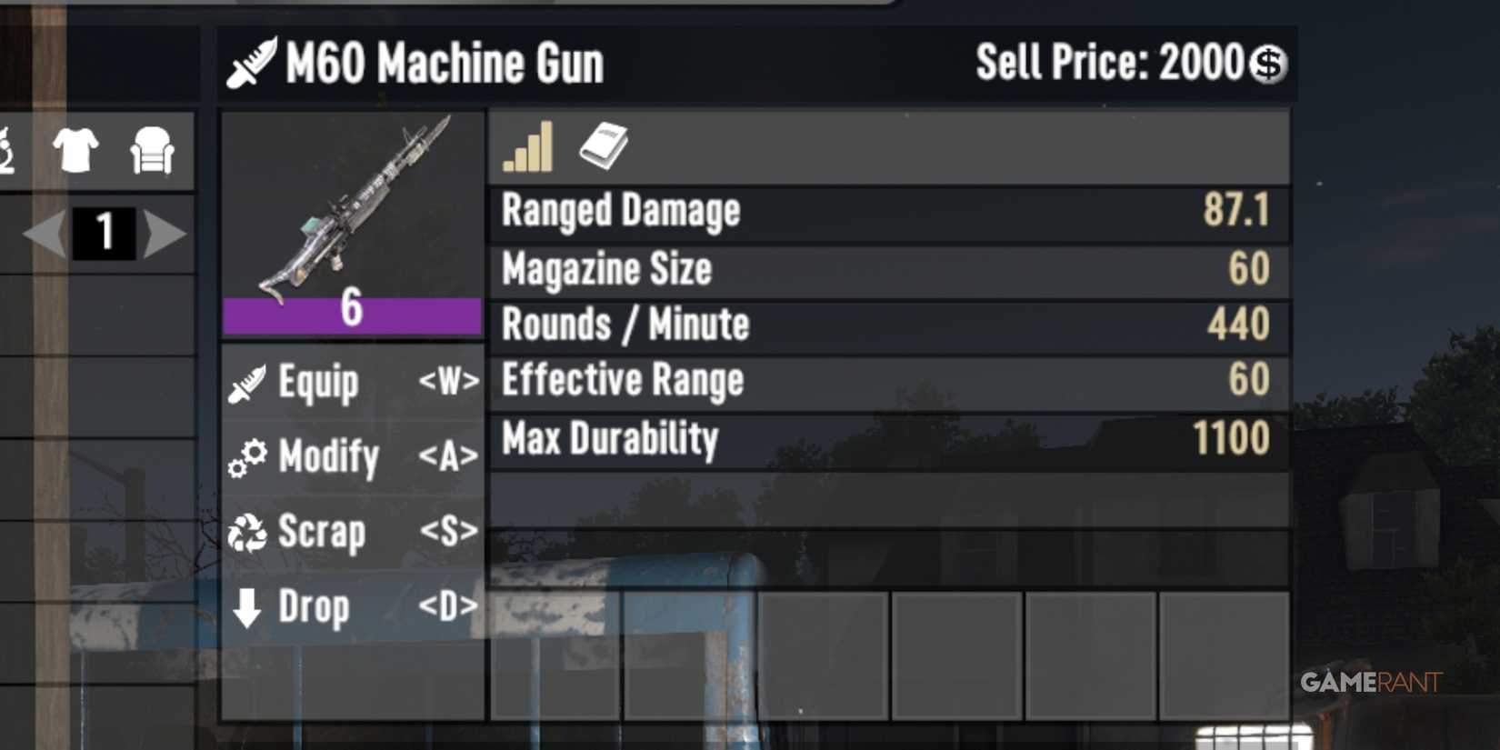 M60 Machine Gun In 7 Days To Die