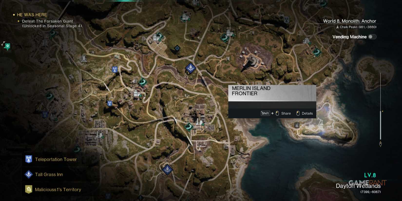 Merlin Isle Frontier Is A Good Part Of The Map To Unlock In Once Human