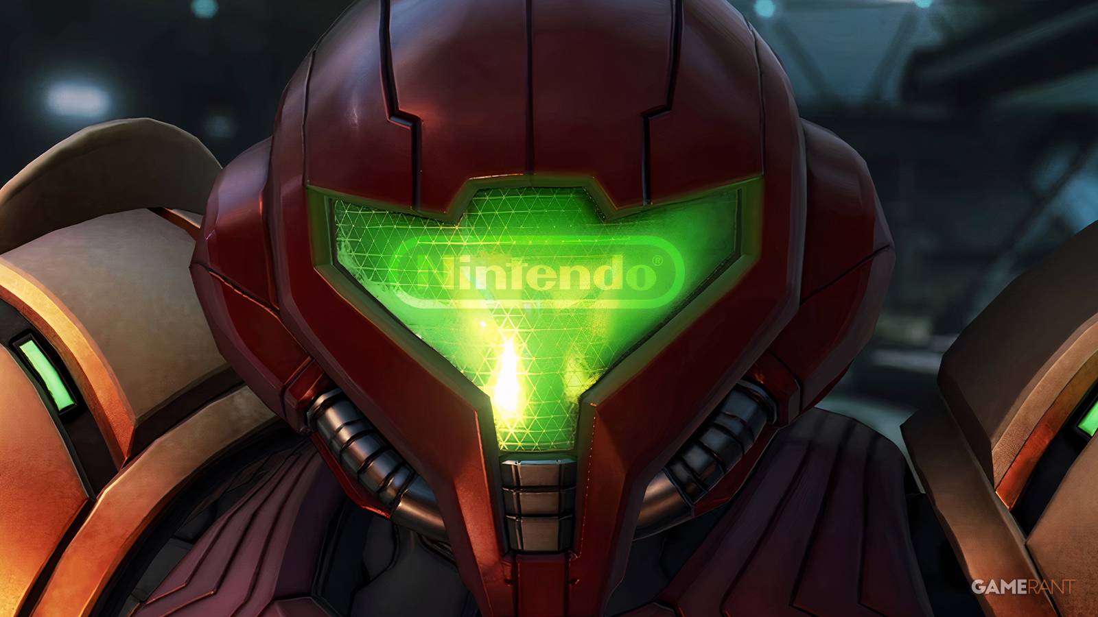 Metroid Prime 4 Samus with Nintendo logo
