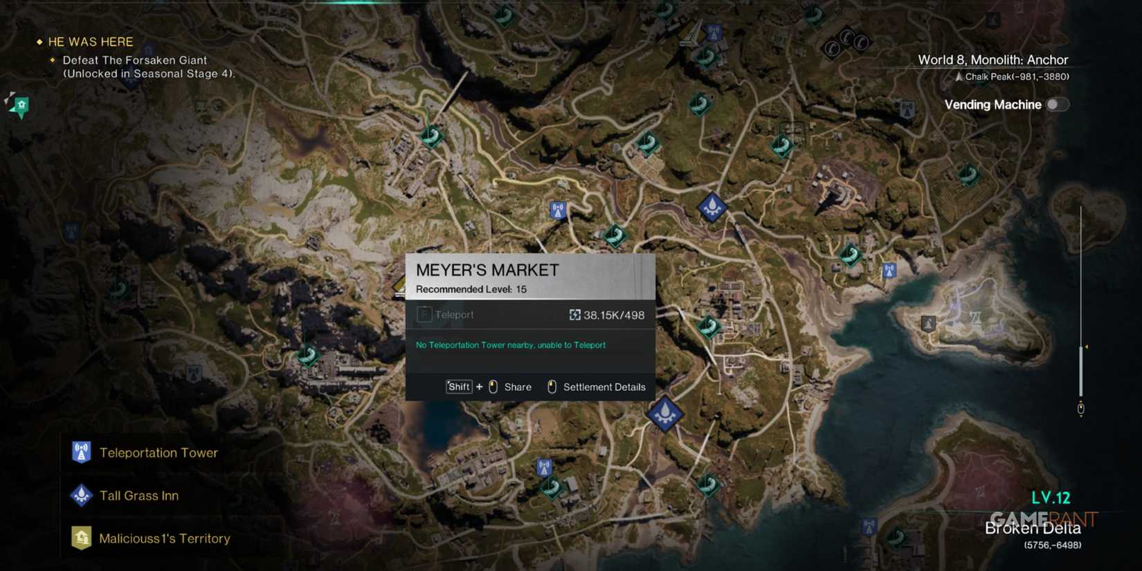 Meyer’s Market Is A Good Part Of The Map To Unlock In Once Human