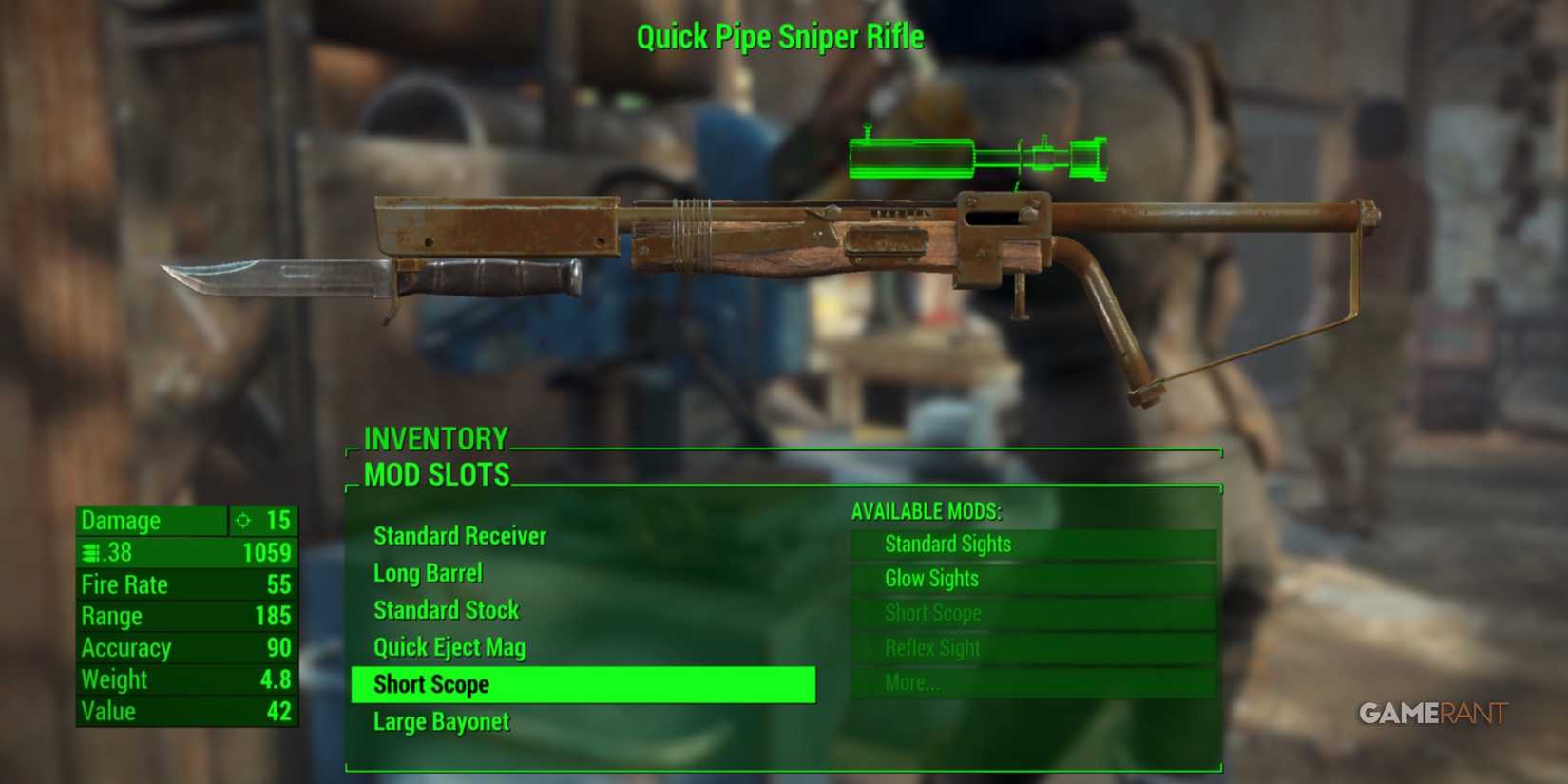 10 Best Games With Customizable Weapons, Ranked Modifyig a pipe sniper rifle at a workbench