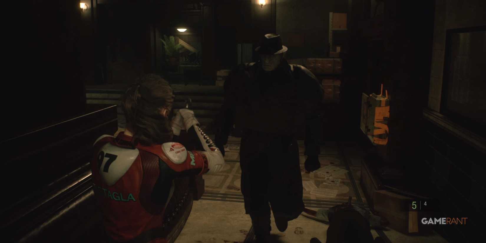 10 Best Third-Person Horror Games, Ranked Claire Redfield aims her gun at Mr X