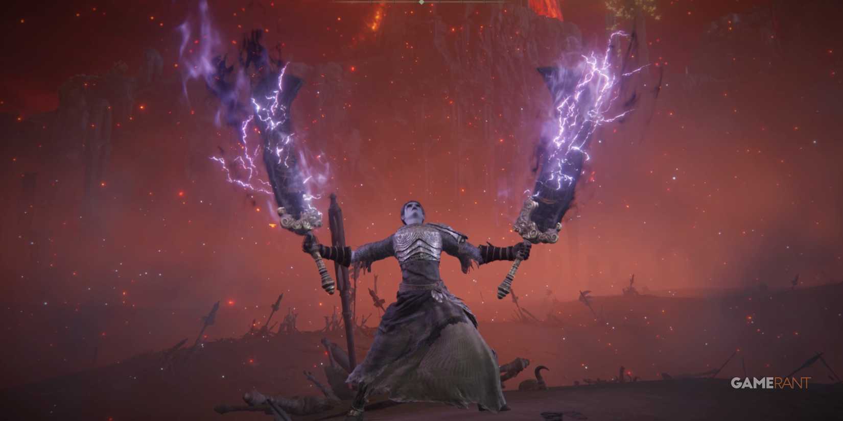 10 Most Iconic Weapons In Soulsborne Games playing using the Starscourge Greatswords weapon skill