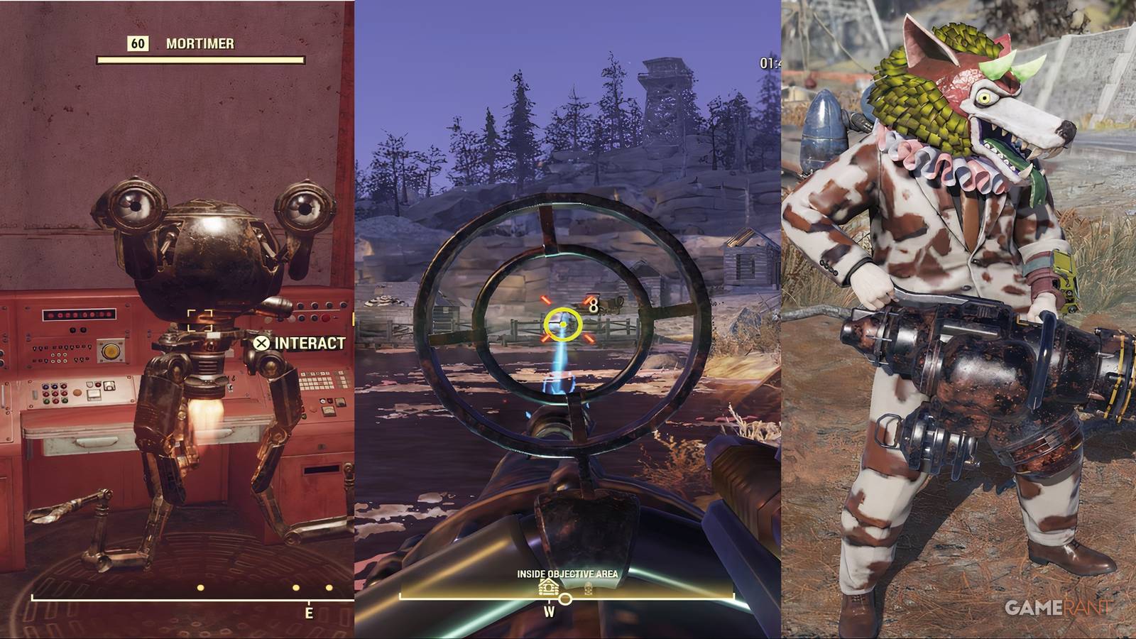 Mortimer And The Gauss Minigun in Fallout 76