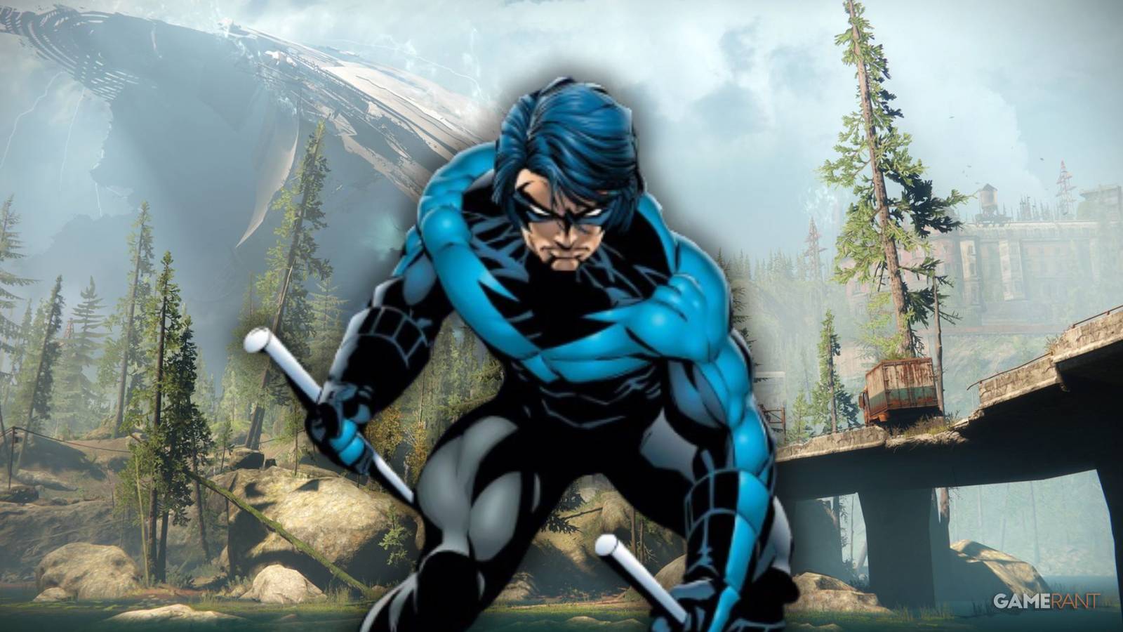 A Destiny 2 player customizes his Hunter class Guardian to look like Nightwing.