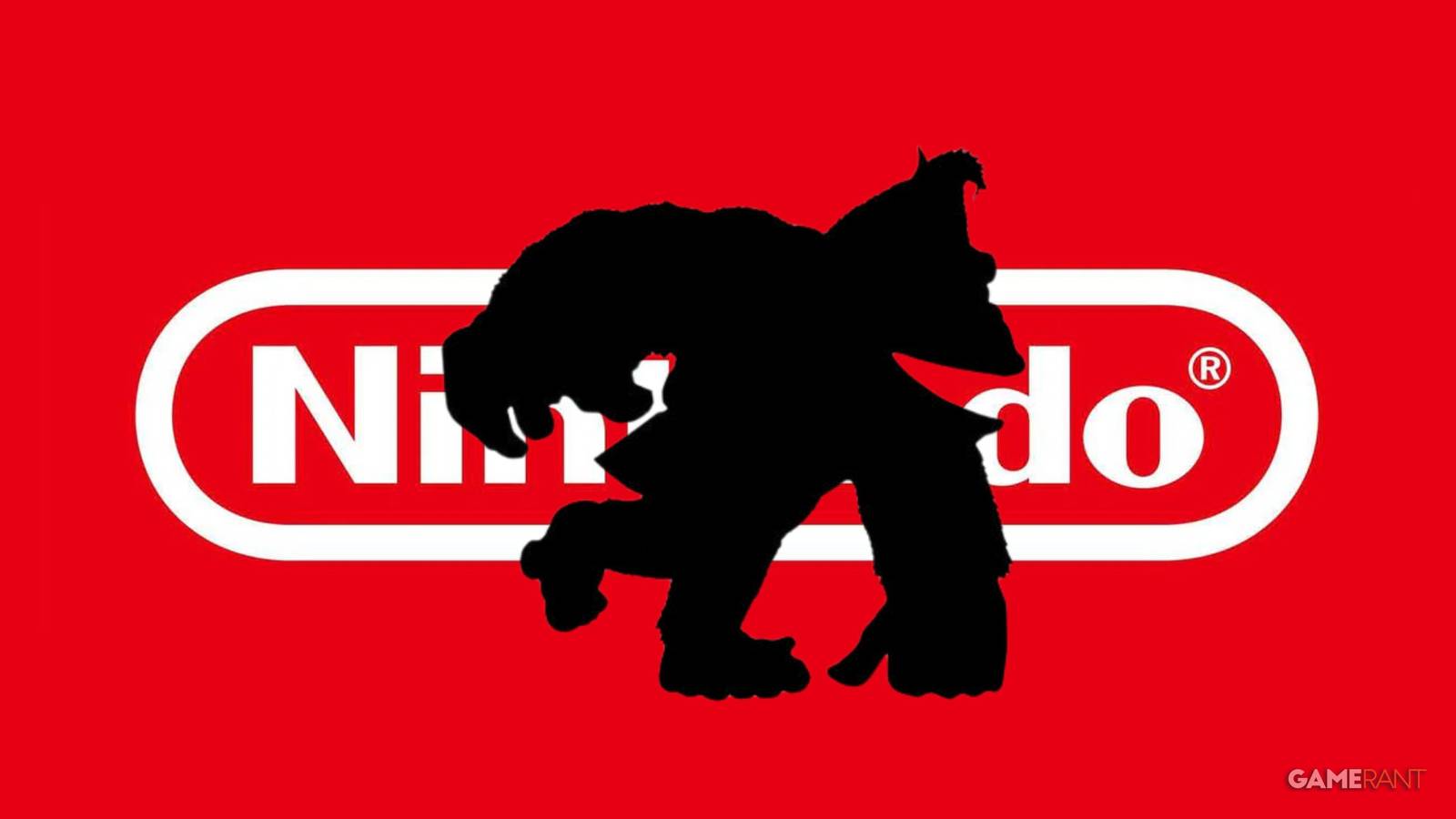 Nintendo Logo Donkey Kong Silhouette