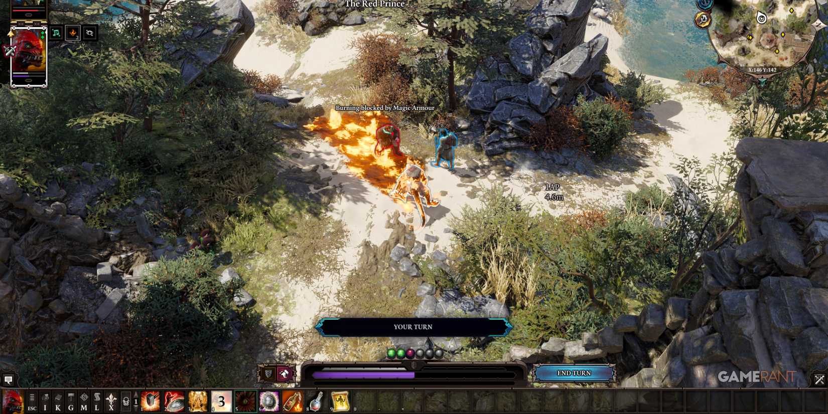 Red Prince fighting an assassin in Divinity Original Sin 2