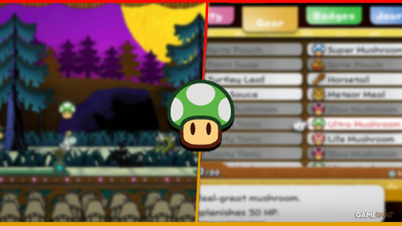 paper mario the thousand year door ultra mushroom how to get (feature image)