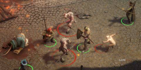 Pathfinder Wrath of the Righteous combat close up party