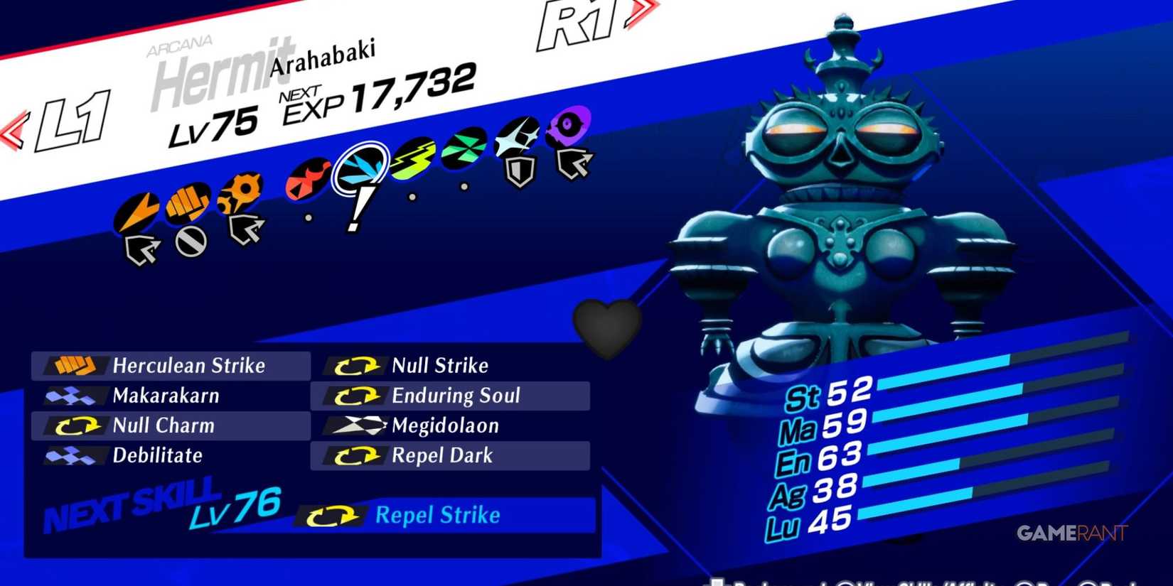 persona 3 reload arahabaki skills and affinity weakness