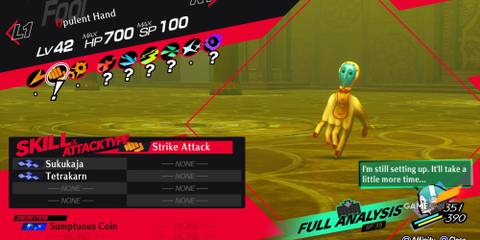 persona 3 reload opulent hand weakness