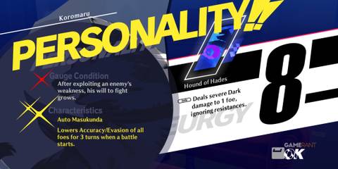 Persona 3 Reload P3R november 12 koromaru theurgy characteristic-1