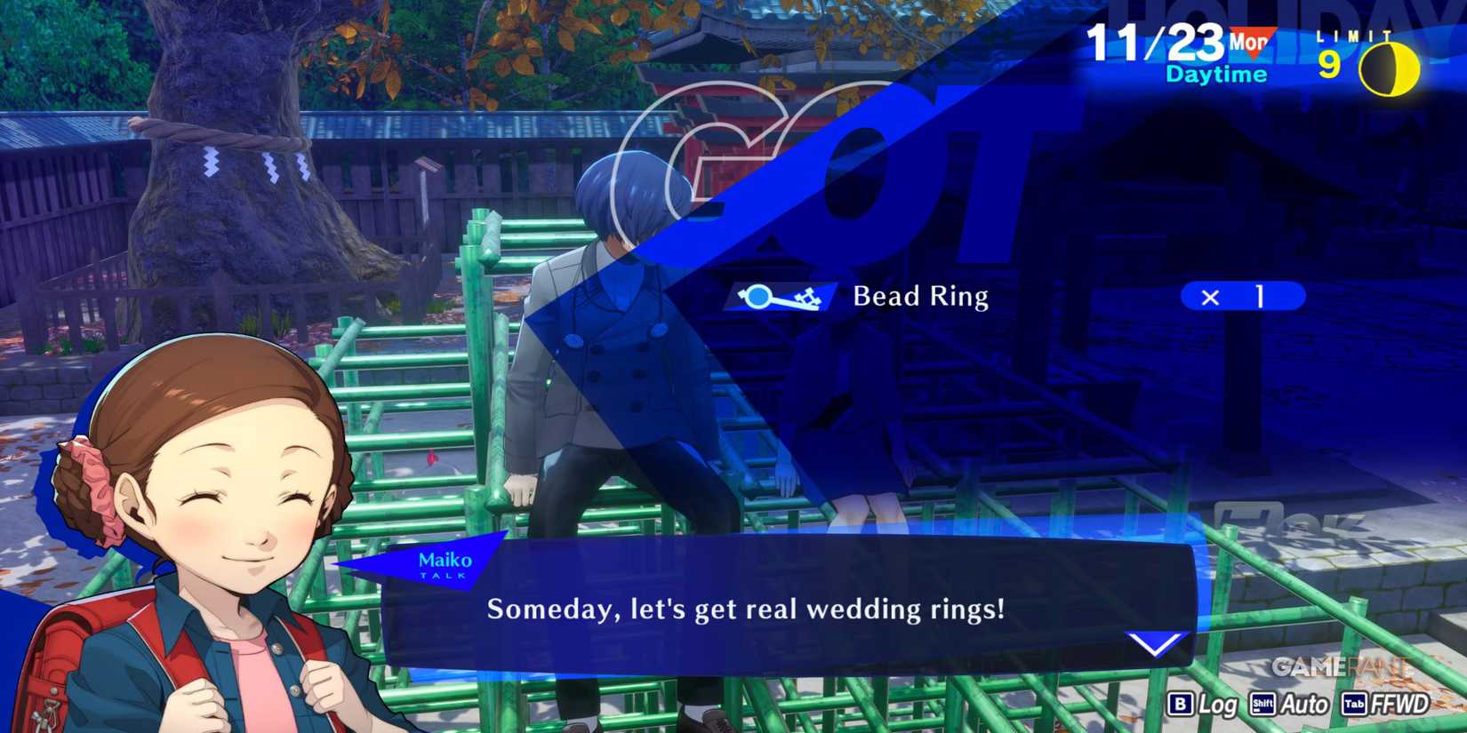 Persona 3 Reload P3R november 23 maiko oohashi hanged man social link rank 10-2