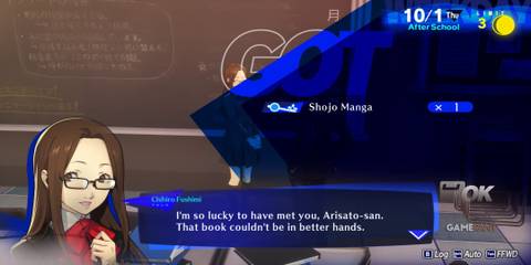 Persona 3 Reload P3R october 1 chihiro fushimi justice social link rank 10-1