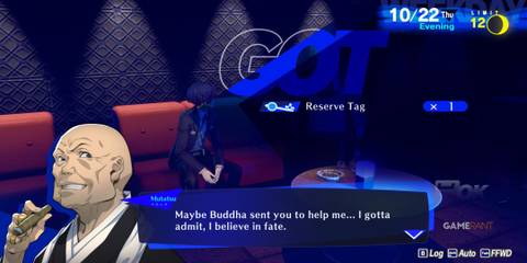 Persona 3 Reload P3R october 22 mutatsu monk tower social link arcana rank 10-1