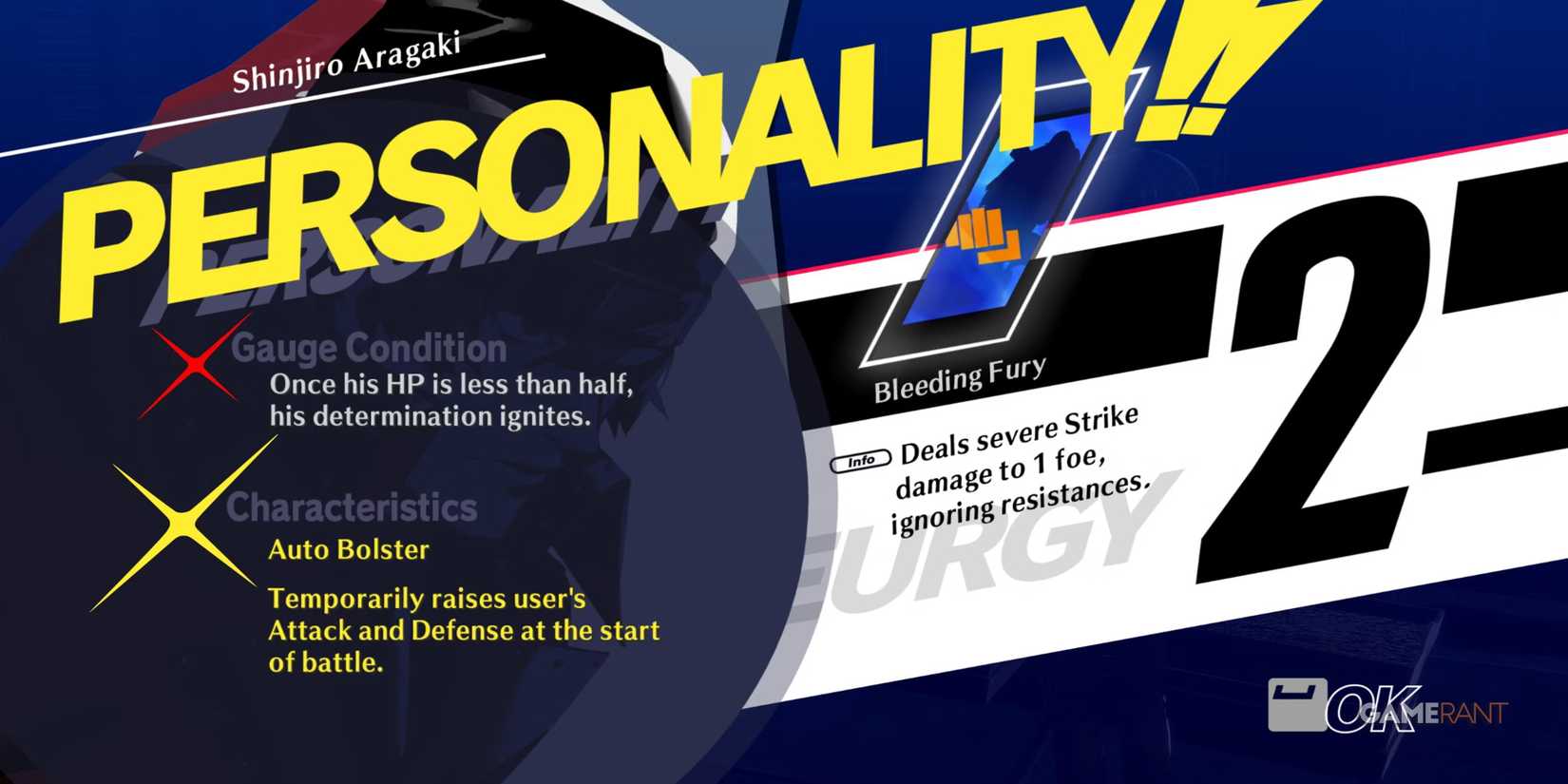 Persona 3 Reload P3R september 14 shinjiro aragaki theurgy Characteristic auto bolster-1