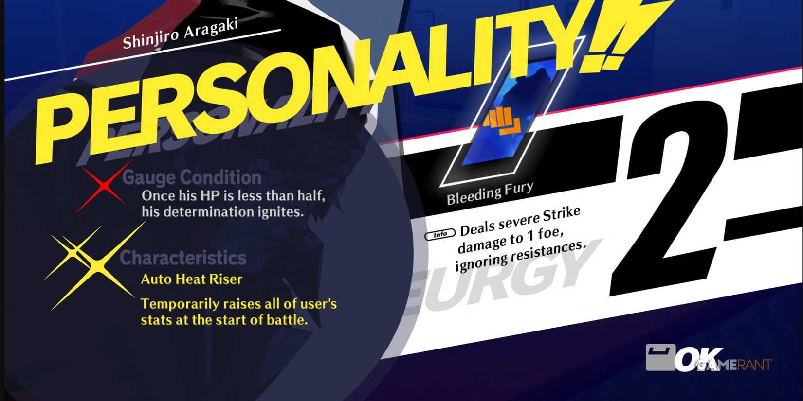 Persona 3 Reload P3R September 15 shinjiro aragaki theurgy characteristic auto heat riser