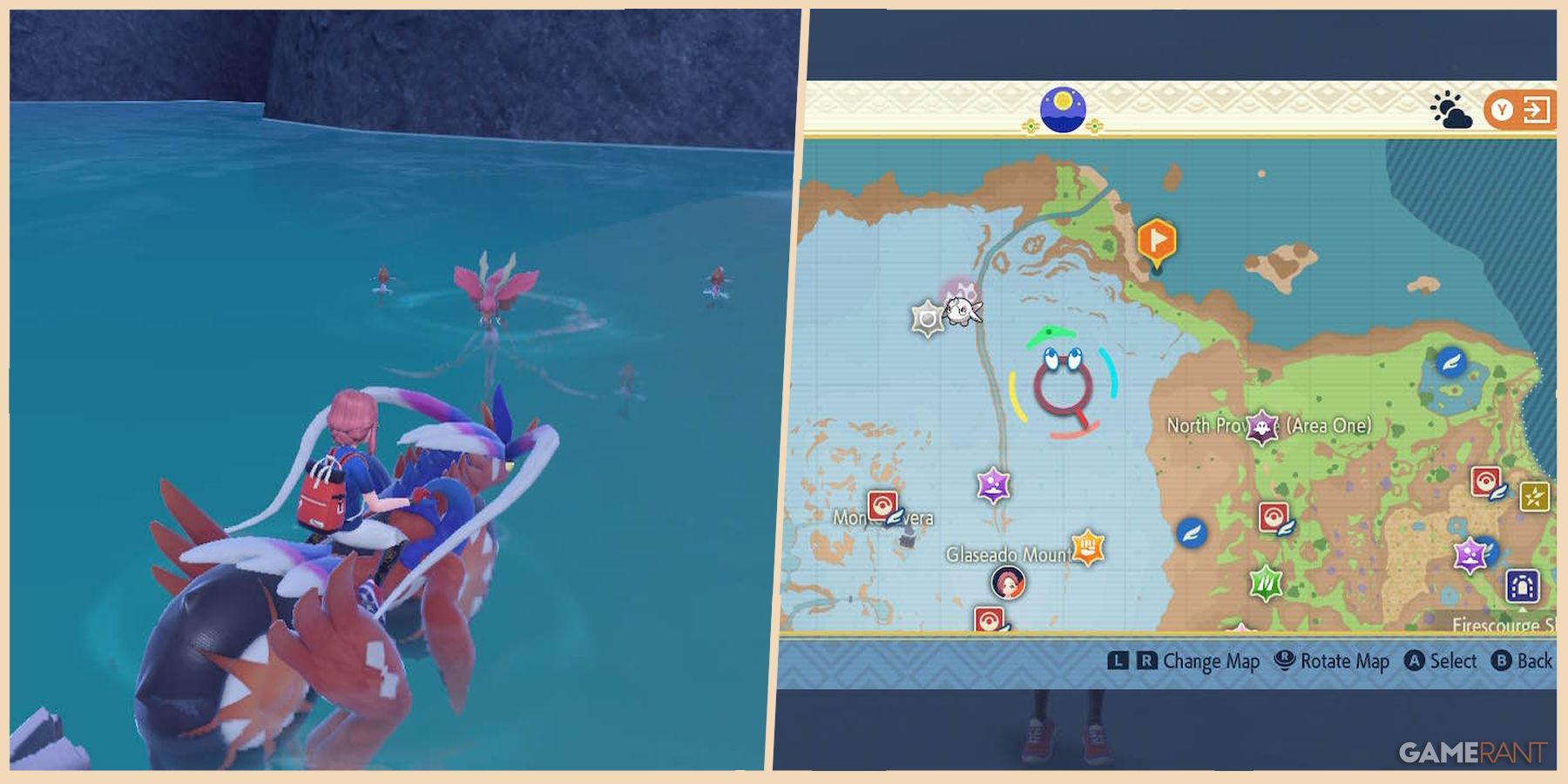 pokemon scarlet violet dragalge location in north paldean sea