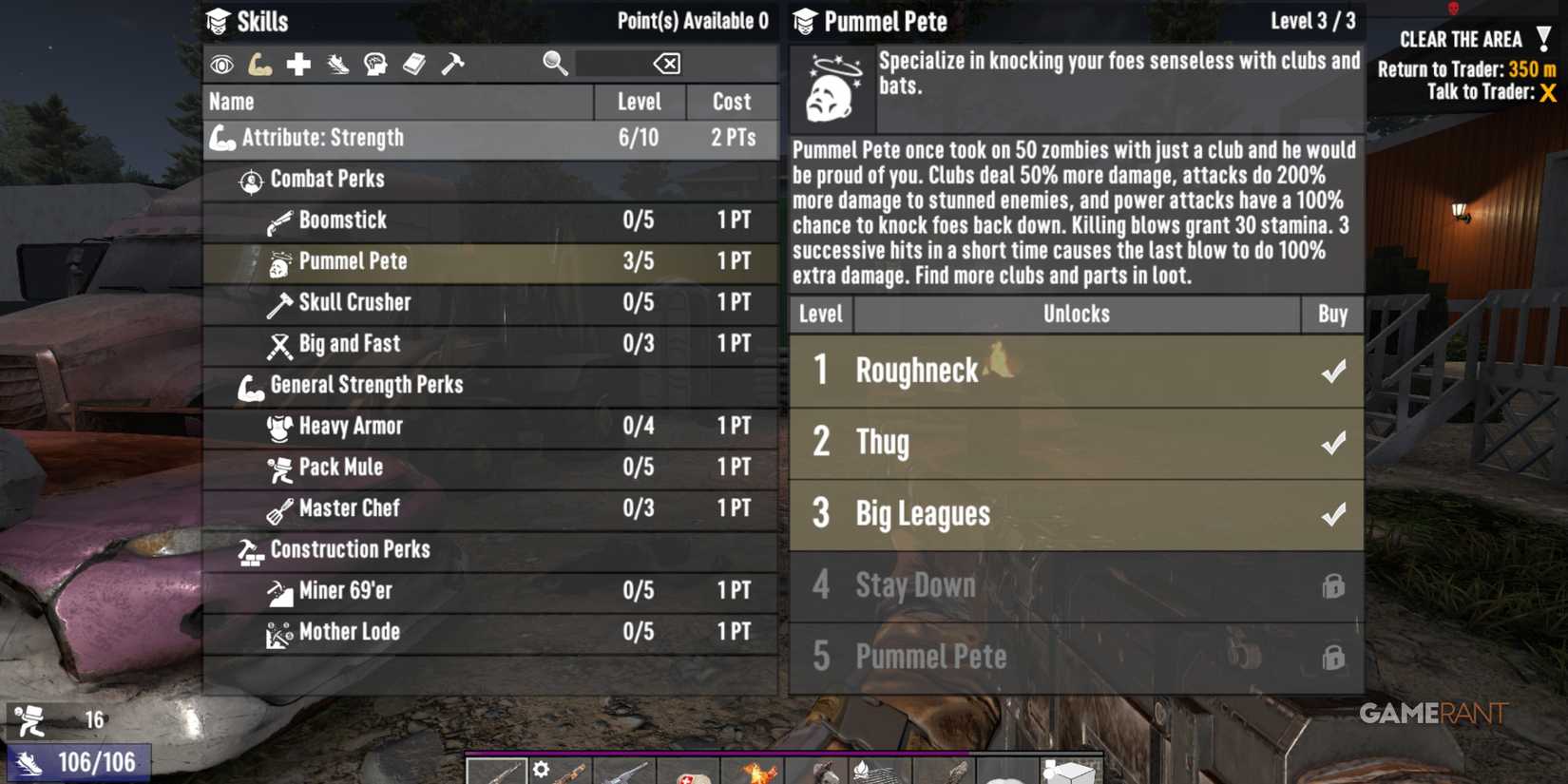 Pummel Pete Is A Good Skill For Beginners Players In 7 Days To Die