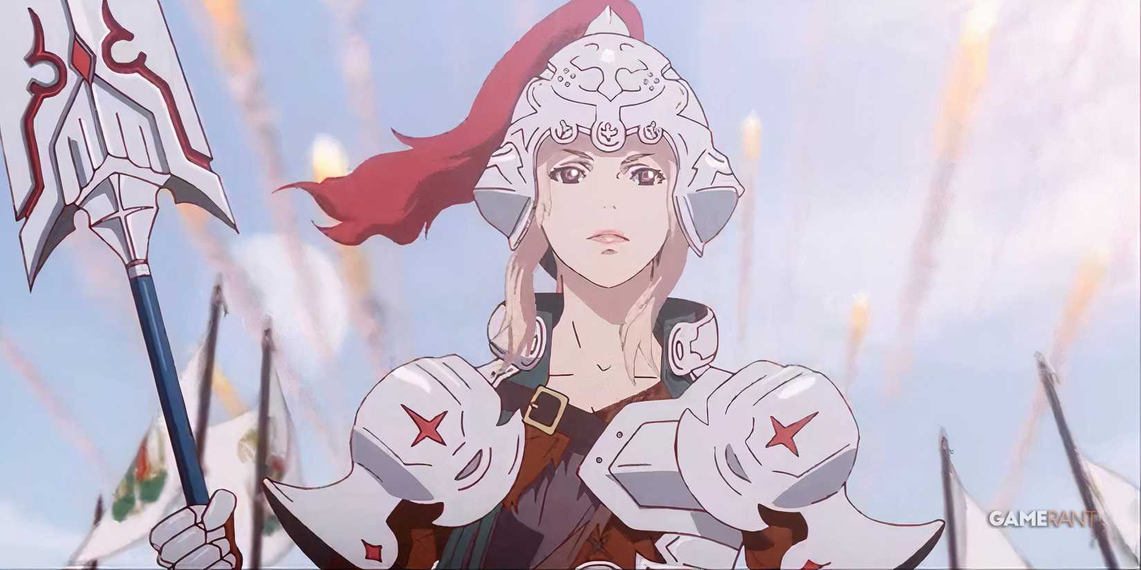 Rage of Bahamut Genesis screencap knight with fancy spear