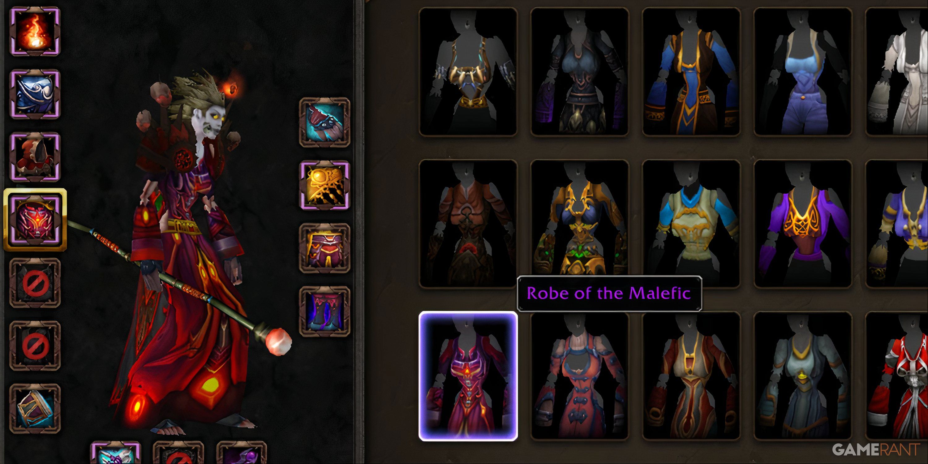 robe of the malefic transmog wow cataclysm