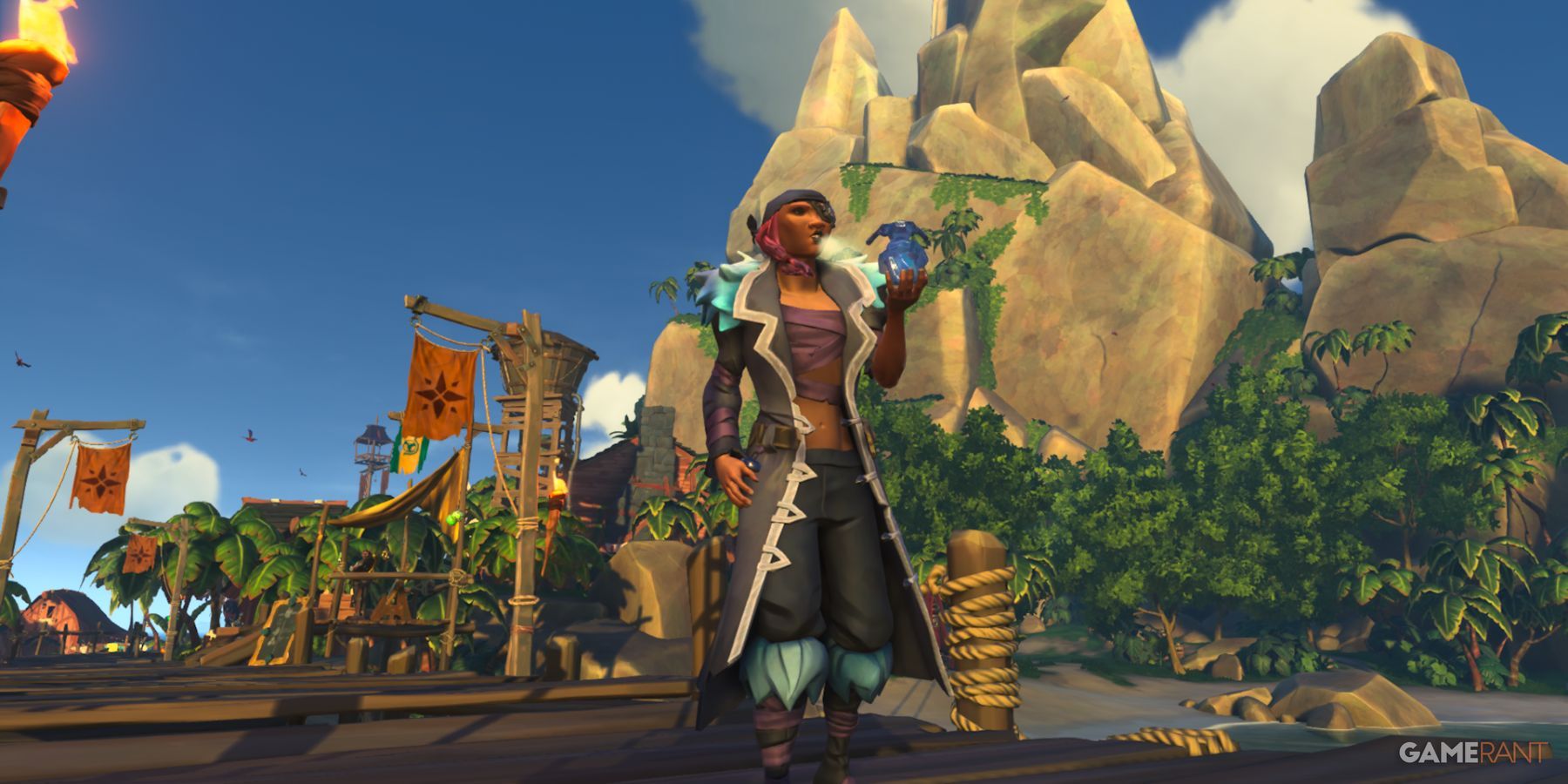 sea of thieves creeping cold costume with ice emote