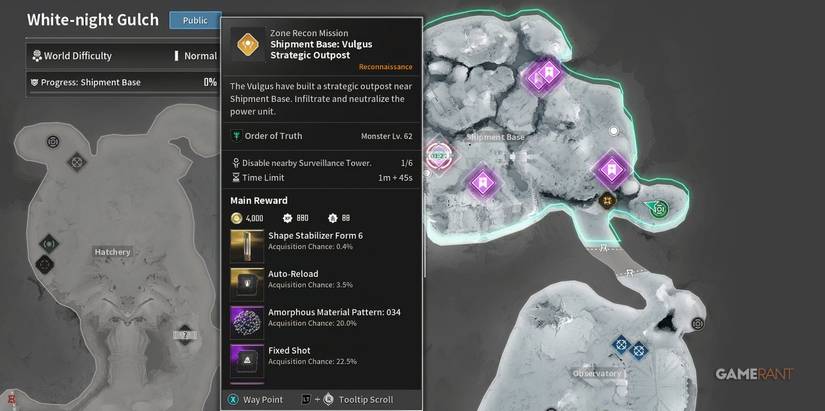 shipment base white night gulch bunny mission first descendant