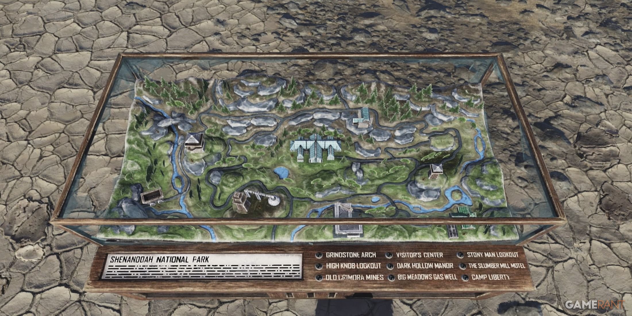 Skyline Valley Table Map in Fallout 76