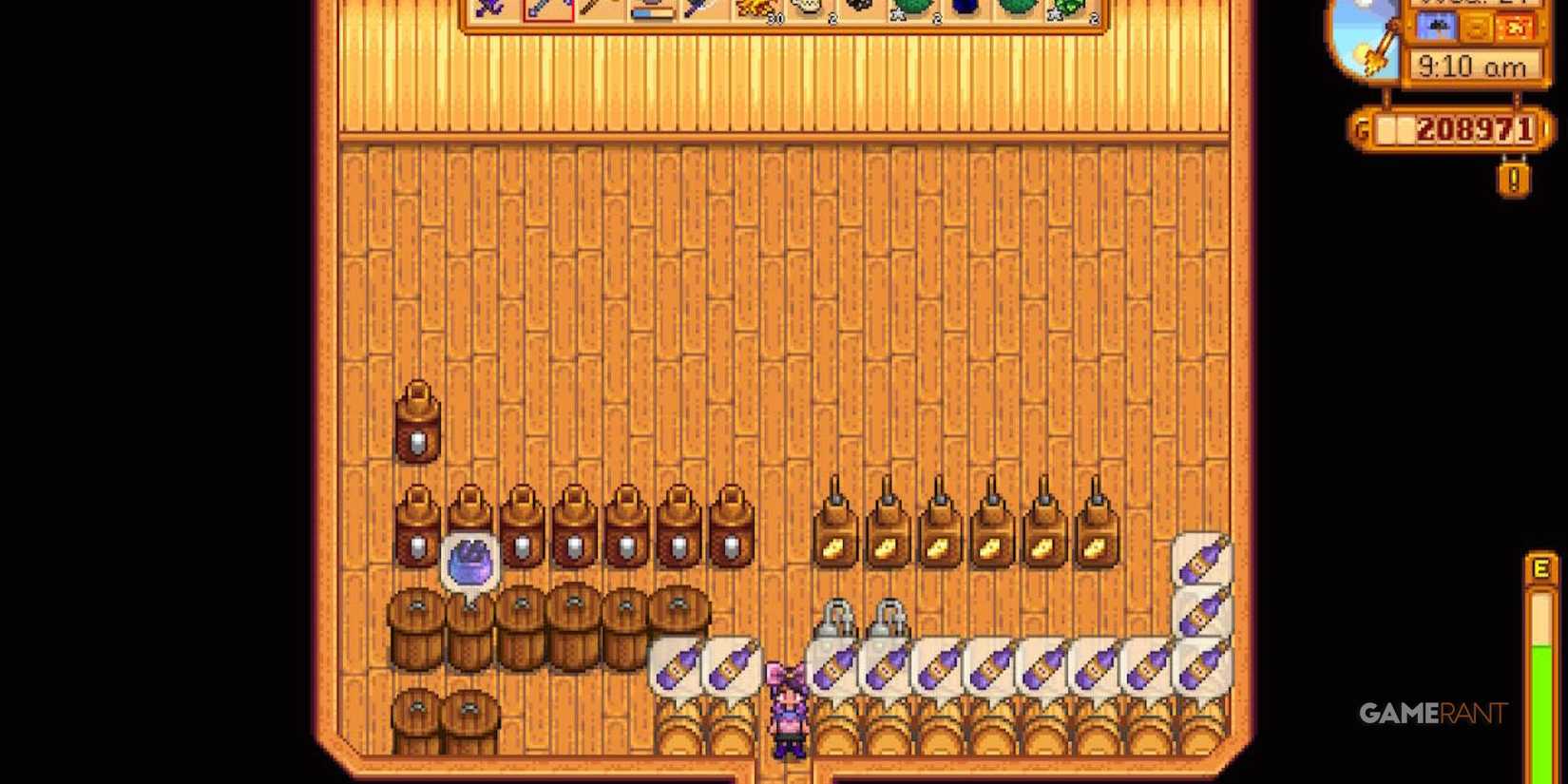 stardew valley shed with kegs