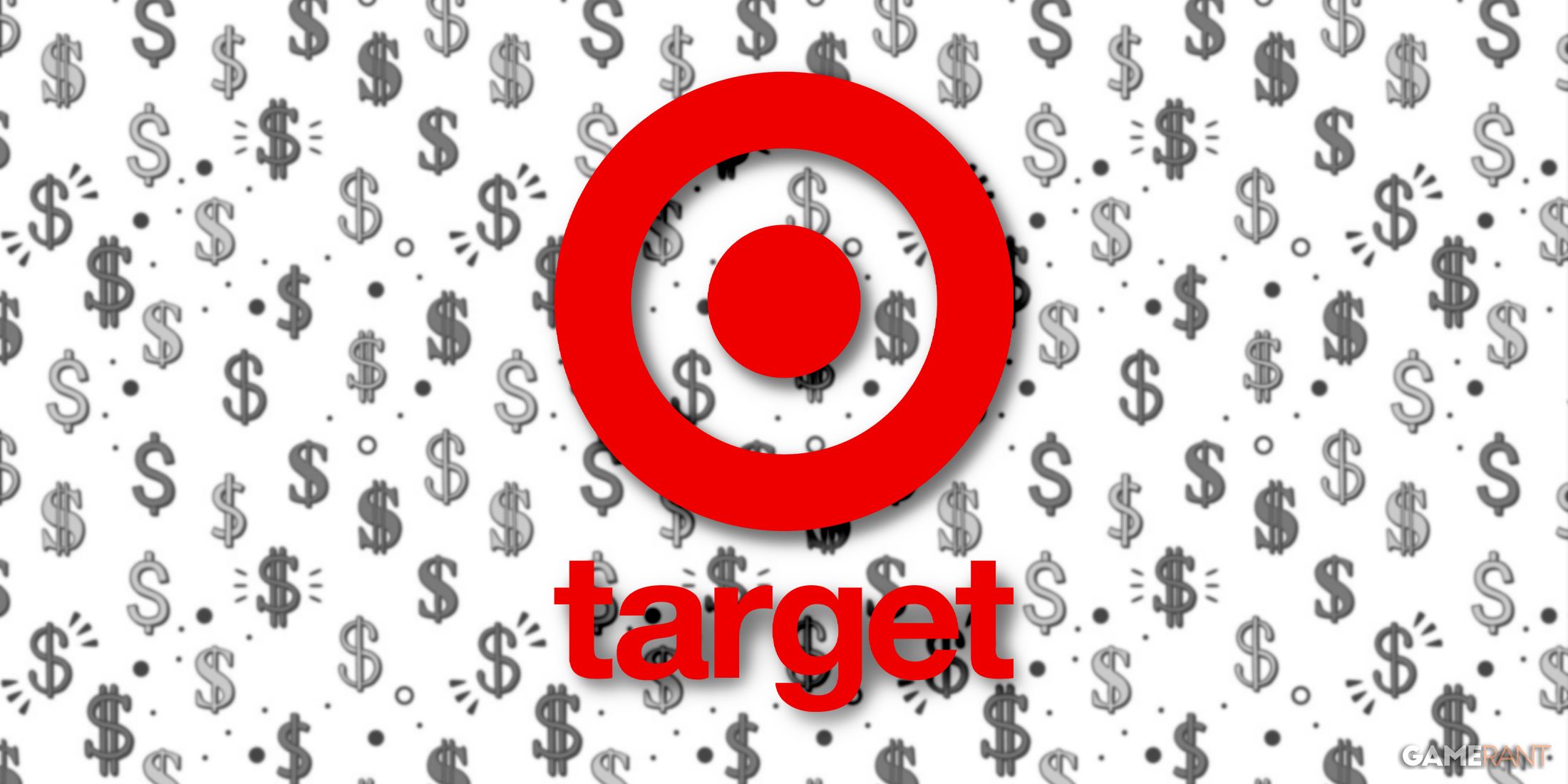 target logo over dollar sign background